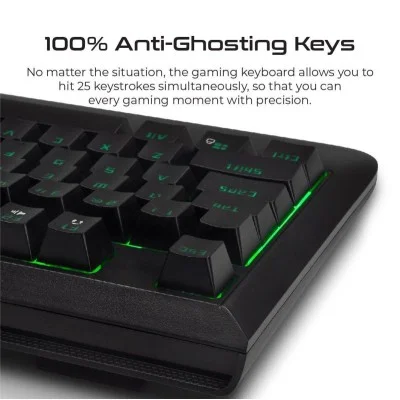 Vertux-Rapid Wired Semi-Mechanical Gaming Keyboard &bull; Rainbow Backlight